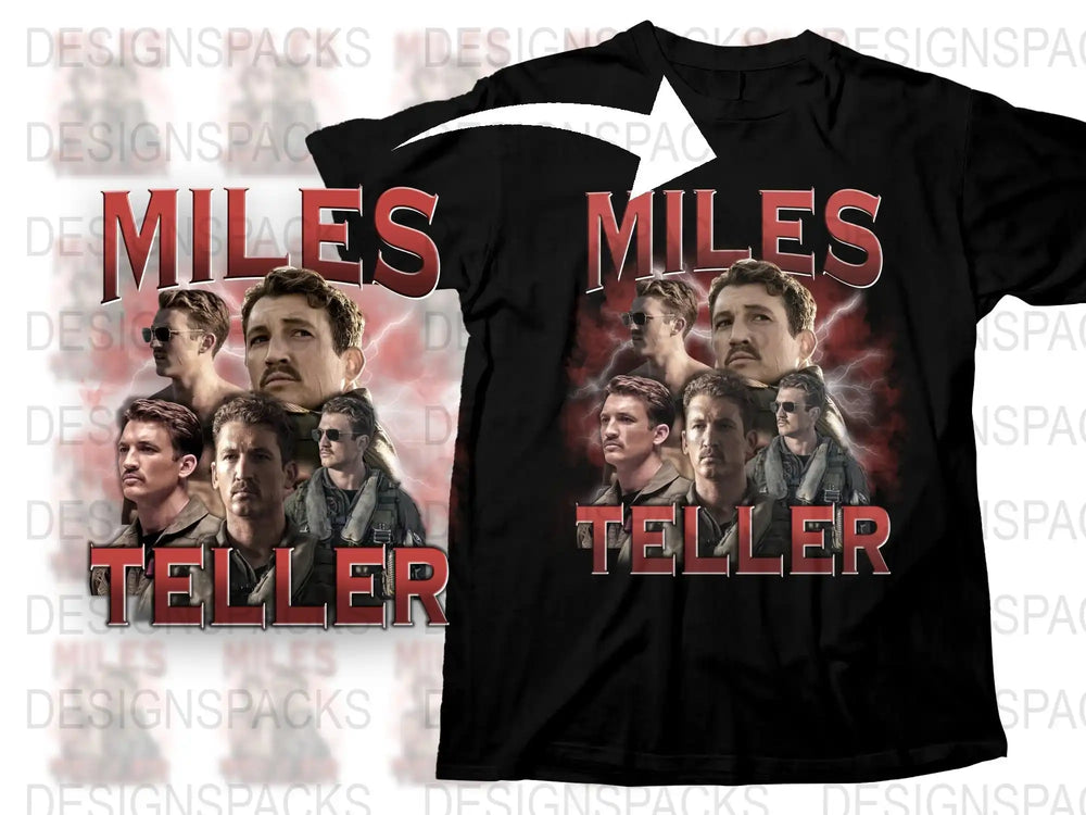 Miles Teller Fan T-Shirt, Movie Star Graphic Tee, Unique Celebrity Shirt, Collectible Apparel