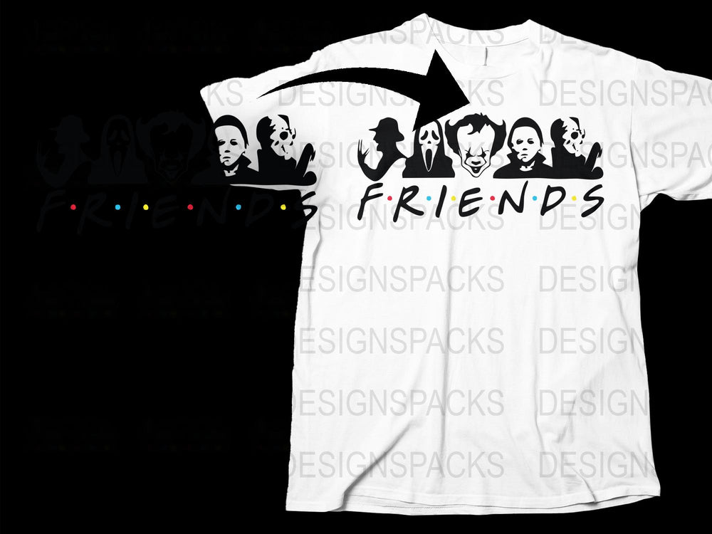 Friends TV Show T-Shirt, Classic Sitcom Character Faces, Unisex Graphic Tee, Fan Gift Idea