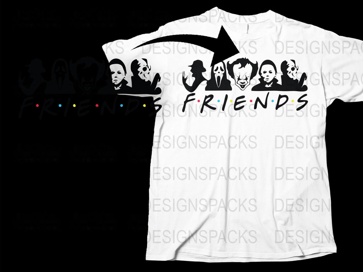 Friends TV Show T-Shirt, Classic Sitcom Character Faces, Unisex Graphic Tee, Fan Gift Idea