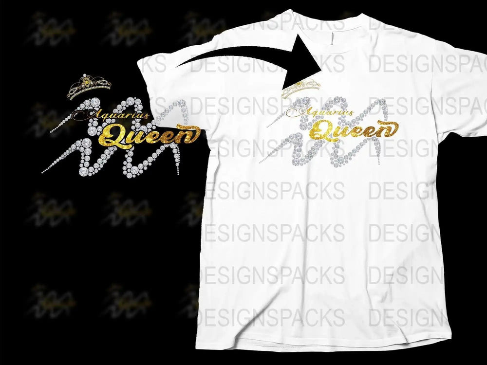 Cayman Islands Queen T-Shirt, Rhinestone Embellished, Women's Fashion, Caribbean Style, Vacation Apparel, Unique Gift Idea