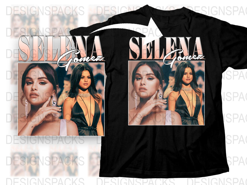 Selena Gomez Graphic T-Shirt, Pop Star Tee, Music Fan Gift, Casual Wear, Stylish Top, Celebrity Shirt