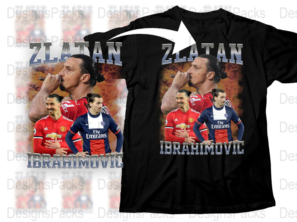 Zlatan Ibrahimovic T-Shirt, Soccer Legend Graphic Tee, Sports Fan Gift, Collectible Football Star Apparel