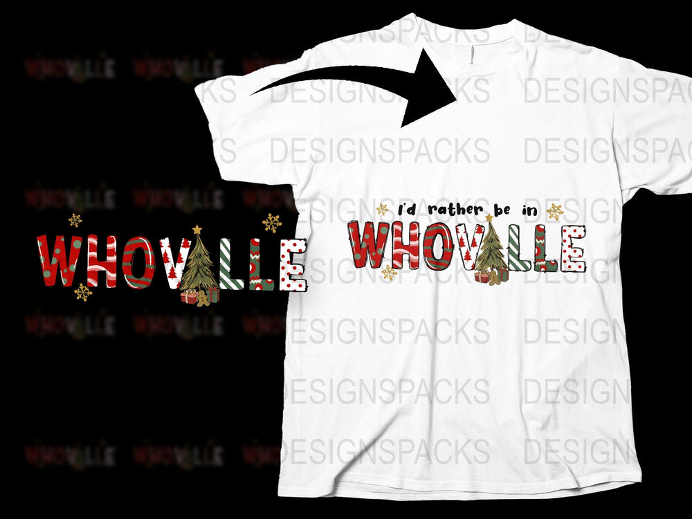 Whoville Christmas T-Shirt, Festive Holiday Graphic Tee, Unisex Adult Clothing, Xmas Gift Idea