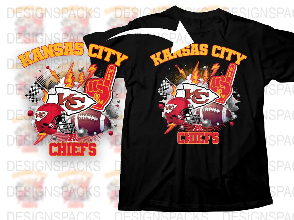 Kansas City Chiefs T-Shirt, Football Team Graphic Tee, Casual Sports Apparel, Fan Gear