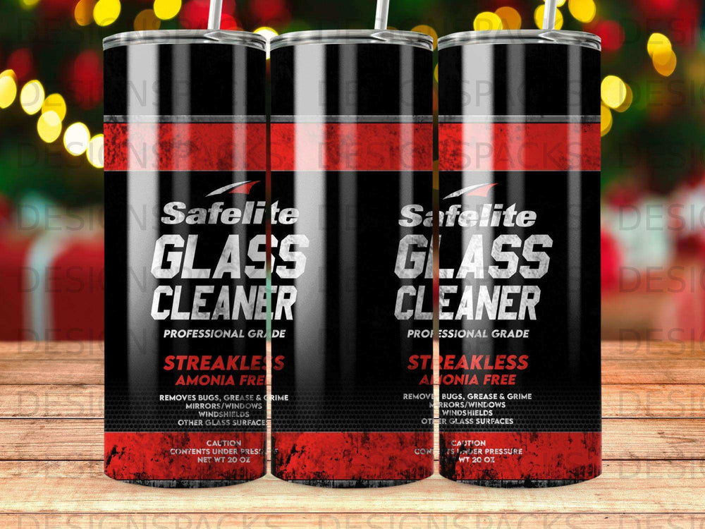 Two bottles of Safelite Streakless Glass Cleaner with ammonia-free formula.