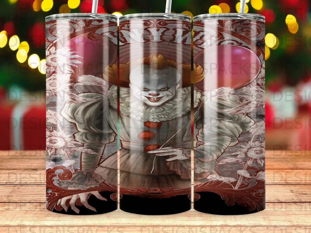 Pennywise Clown Red Balloon Halloween Spooky Tumbler product type