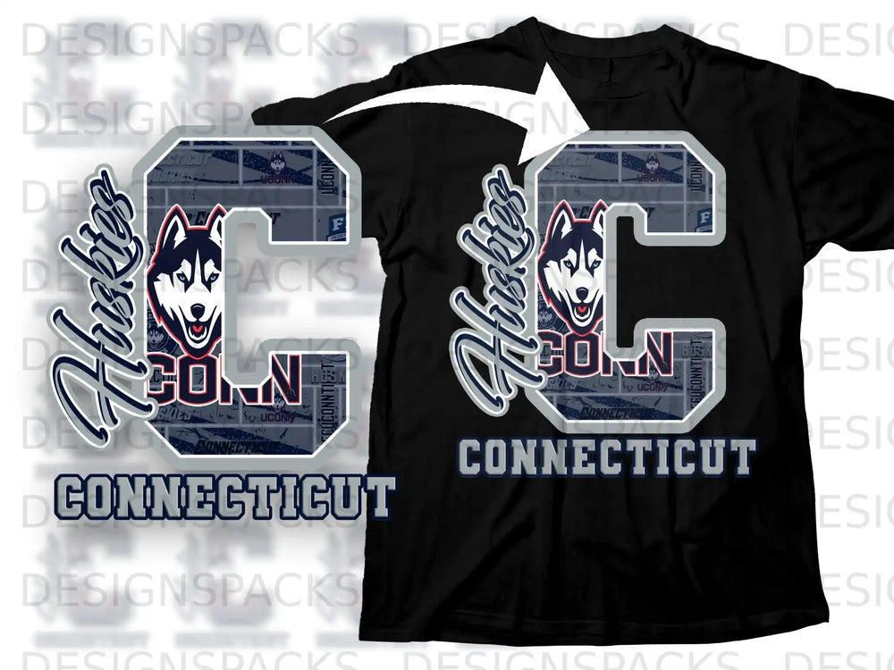 Huskies UConn Connecticut C Design Shirt