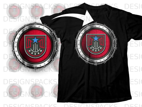 Unique Dream Star Emblem Graphic Printed Tee Shirt