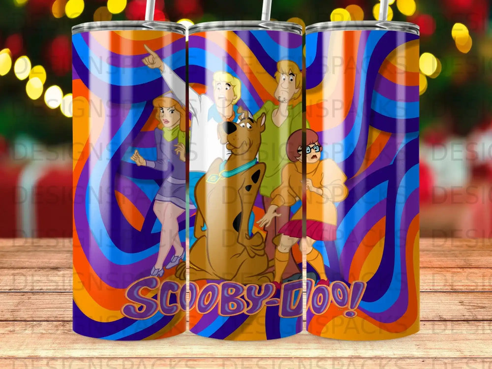 Scooby-Doo characters vibrant swirls unique design product type