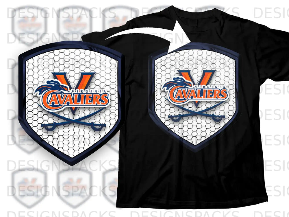 Virginia Cavaliers Design Shield Logo Apparel