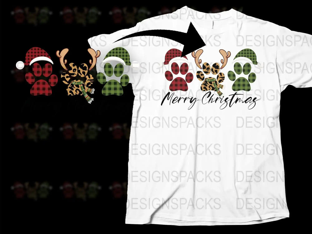 Merry Christmas Skull T-Shirt, Festive Holiday Tee, Plaid and Leopard Print, Unisex Graphic Shirt