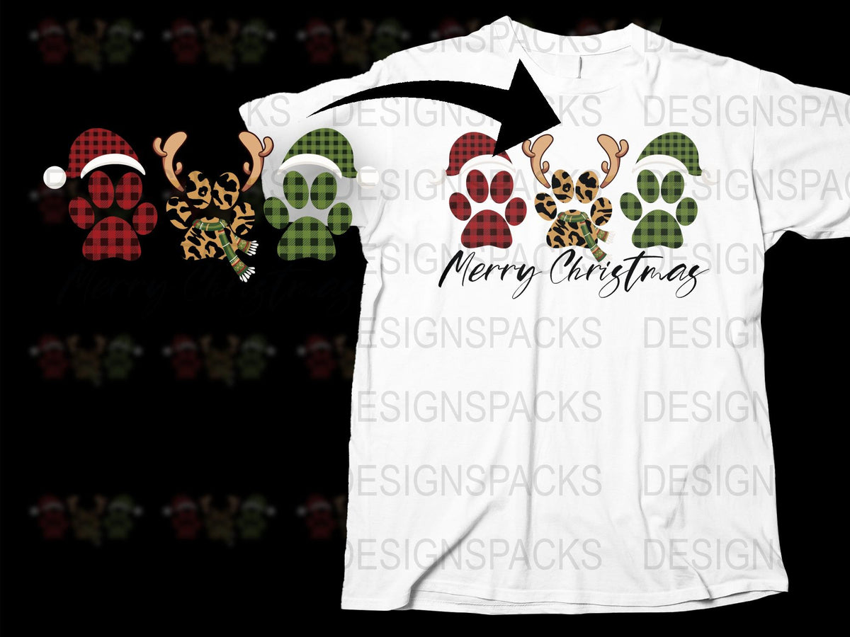 Merry Christmas Skull T-Shirt, Festive Holiday Tee, Plaid and Leopard Print, Unisex Graphic Shirt