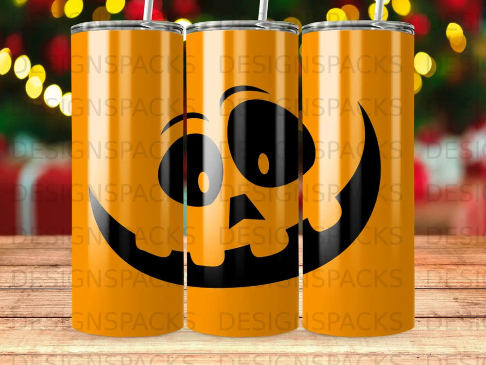 Halloween Jack O Lantern Design Orange Tumbler product type