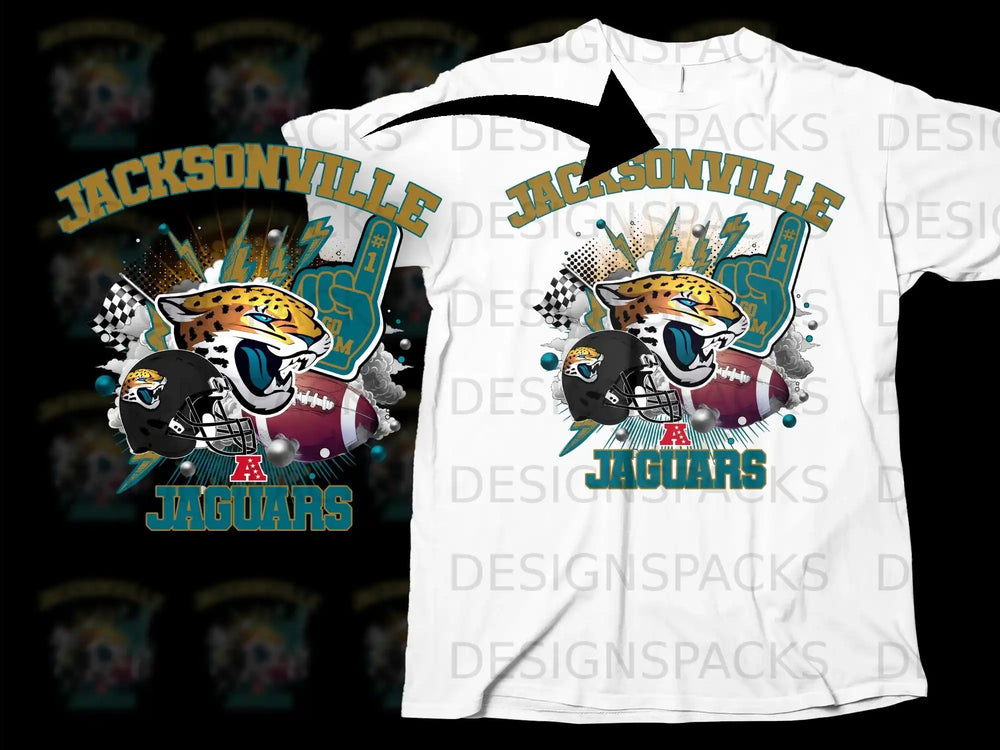 Jacksonville Jaguars Fan T-Shirt Football Team Apparel