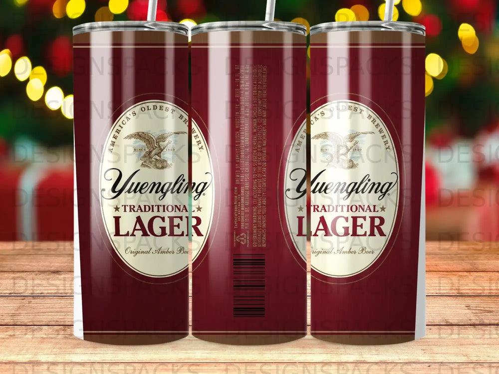 Yuengling Traditional Lager amber beer can with "America's Oldest Brewery" text.