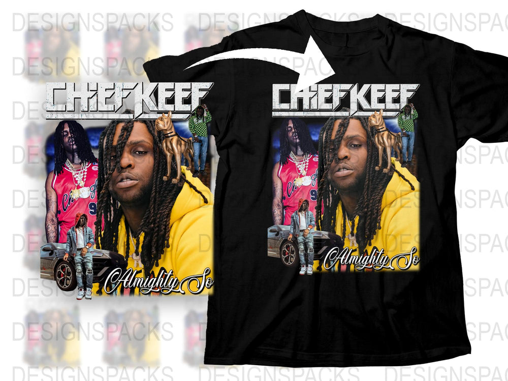 Chief Keef Almighty So Graphic T-Shirt, Hip Hop Artist Tee, Music Fan Merchandise, Colorful Print Shirt
