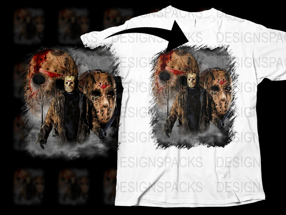 Gothic Horror T-Shirt, Spooky Skull and Grim Reaper Design, Dark Fantasy Tee for Halloween, Men's and Women's Sizes Available