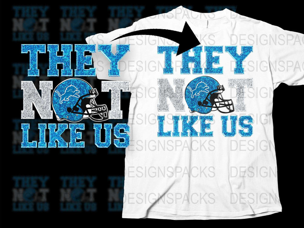 Sports Fan T-Shirt They Not Like Us Football Helmet Graphic Tee Unisex Casual Wear