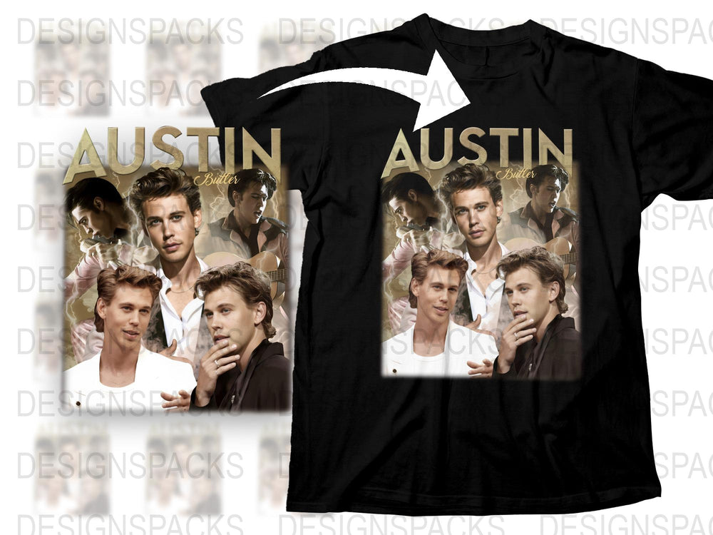 Austin Themed Graphic T-Shirt, Vintage Pop Art Style, Fashion Tee, Unisex Casual Top