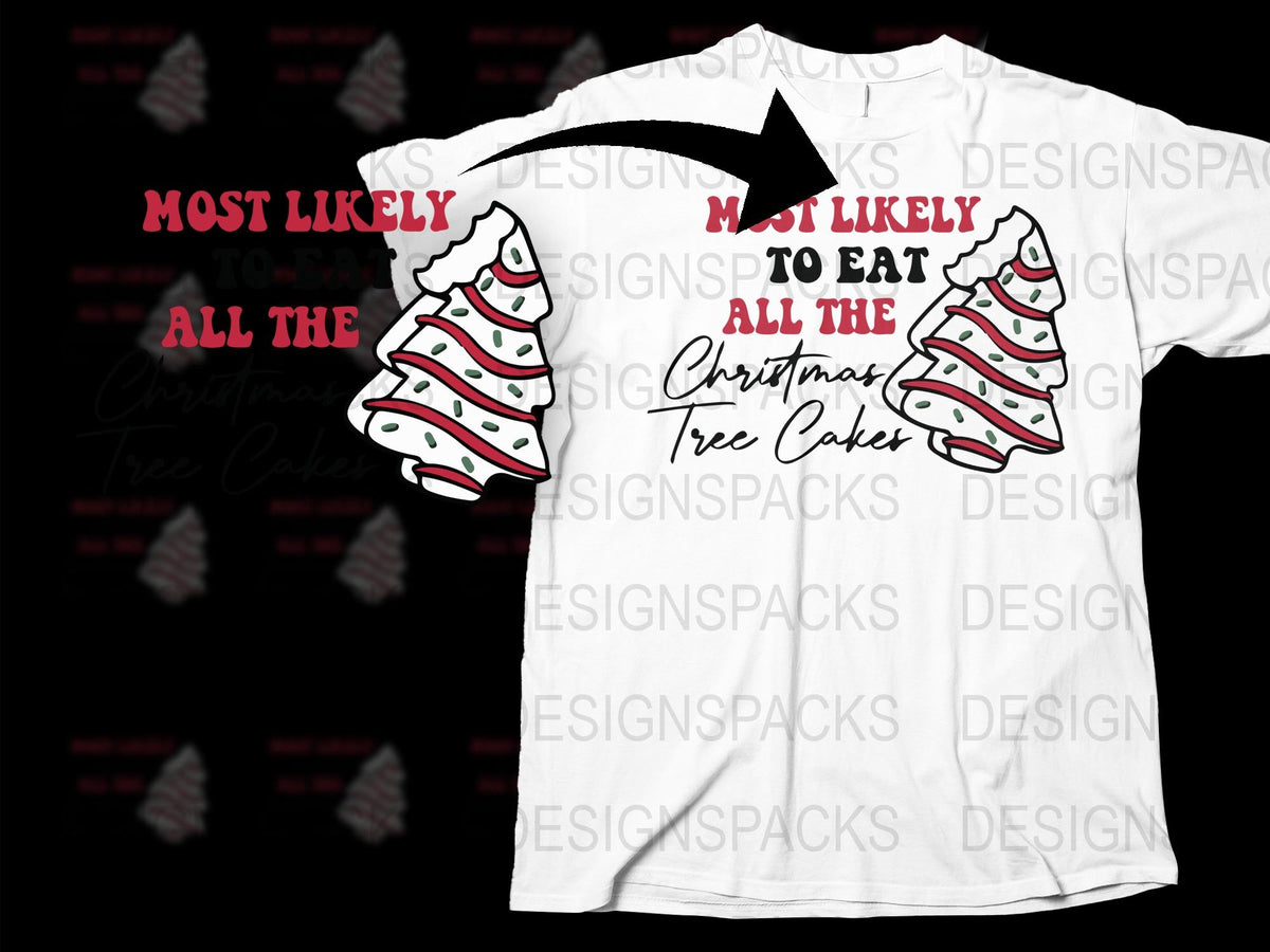 Funny Christmas T-Shirt, White Tee, Holiday Cake Graphic, Festive Apparel, Casual Holiday Outfit