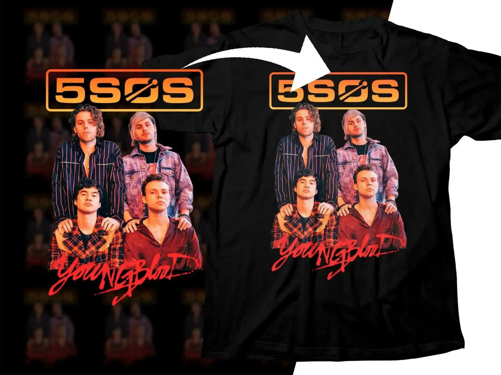 5SOS Young Blood Album Cover Photo Png Digital Download