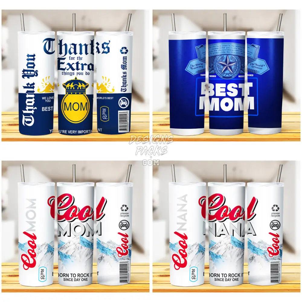 6 Beer Mom Tumbler Wrap Bundle Jpg