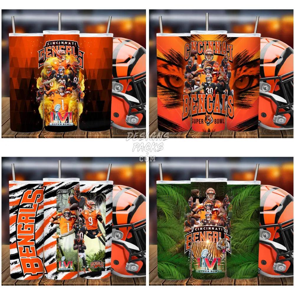 6 Bengals Superbowl Tumbler Wrap Bundle Jpg