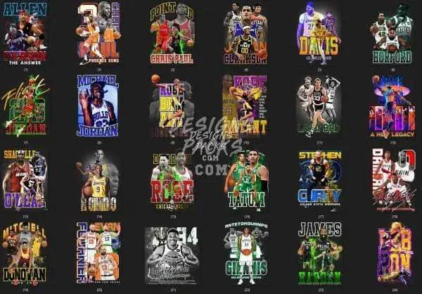 60 Basketball Designs Bundle PNG