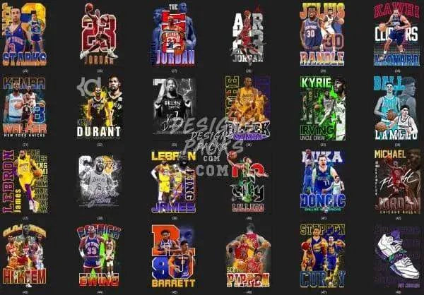 60 Basketball Designs Bundle PNG