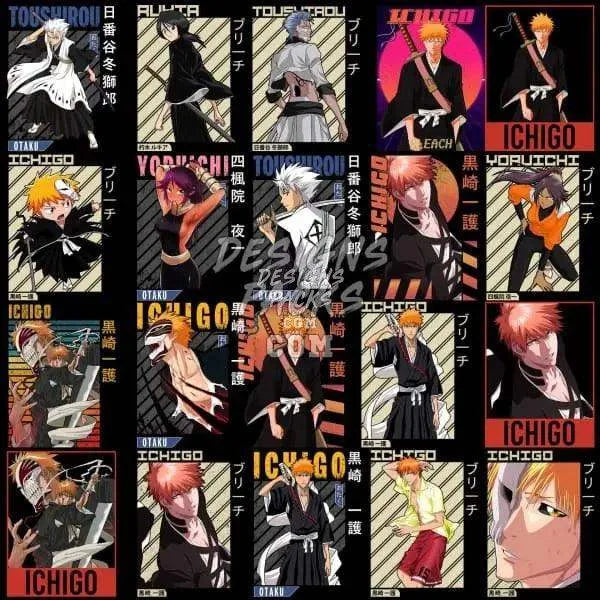 60 Bleach V2 Anime Designs Bundle PNG