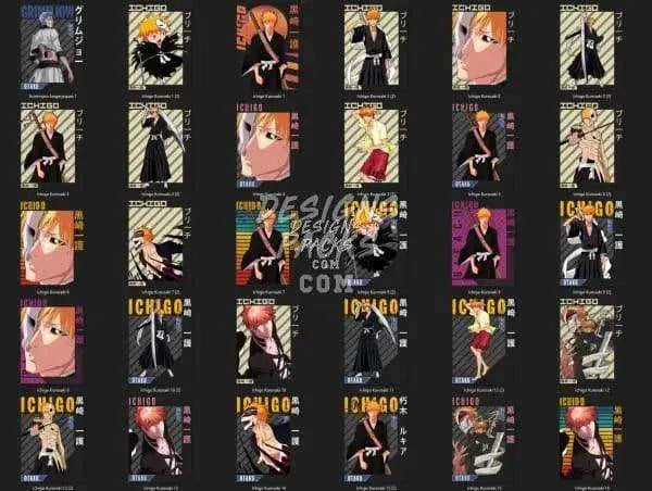 60 Bleach V2 Anime Designs Bundle PNG