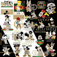 Load image into Gallery viewer, 60 Cartoon Luxury Brand Designs Bundle PNG
