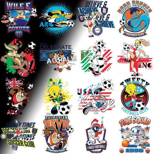 60 Cartoons Looney Designs Bundle PNG