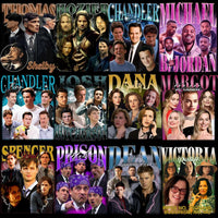 Load image into Gallery viewer, 60 Celebrity TV Series Movies Artists Bootleg Designs Bundle PNG

