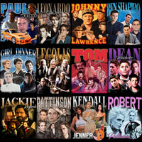 Load image into Gallery viewer, 60 Celebrity TV Series Movies Artists Bootleg Designs Bundle PNG
