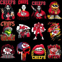 Load image into Gallery viewer, 60 Chiefs Kansas Super Bowl 2025 Football Designs Bundle PNG
