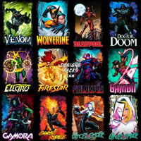 Load image into Gallery viewer, 60 Comics Superheroes &amp; Villains Halftone Designs Bundle Png
