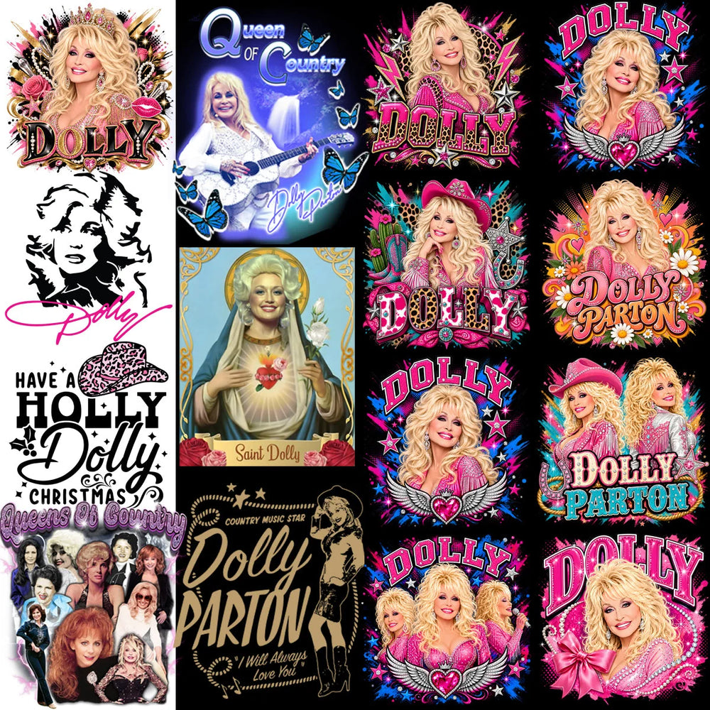 60 Dolly Parton Memorial Country Music Designs Bundle PNG