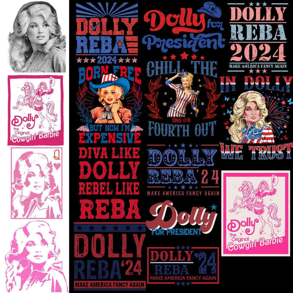 60 Dolly Parton Memorial Country Music Designs Bundle PNG