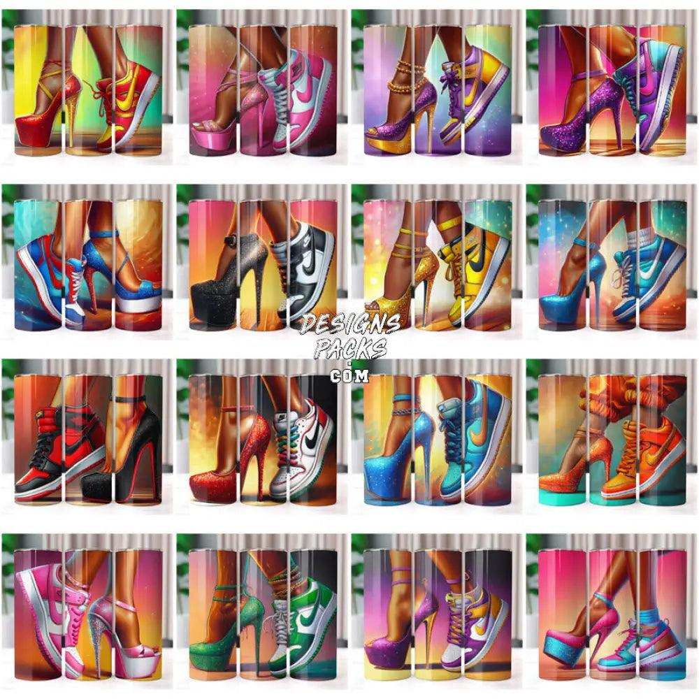 60 Girls Shoes Lovers Tumbler Wrap Bundle Jpg