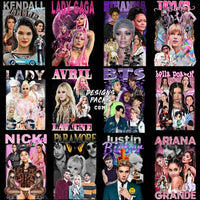 Load image into Gallery viewer, 60 Music Pop Stars Designs Bundle Png
