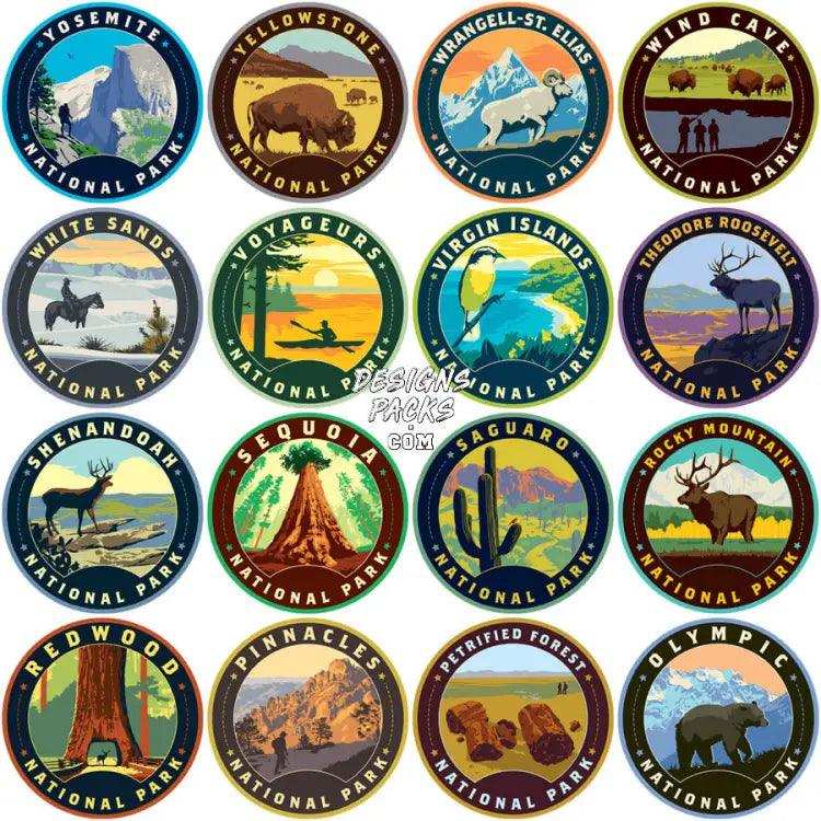 60 Usa National Parks Designs Bundle Png