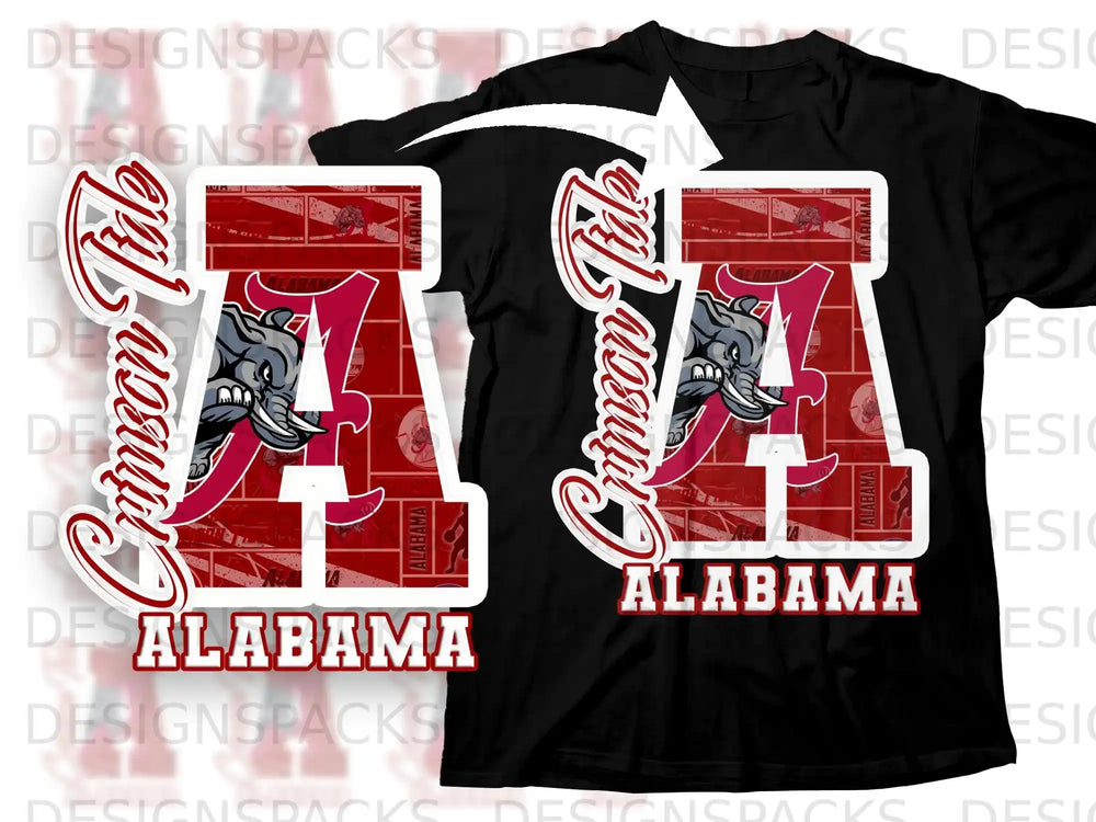 Alabama Crimson Tide Classic Block A Design Shirt