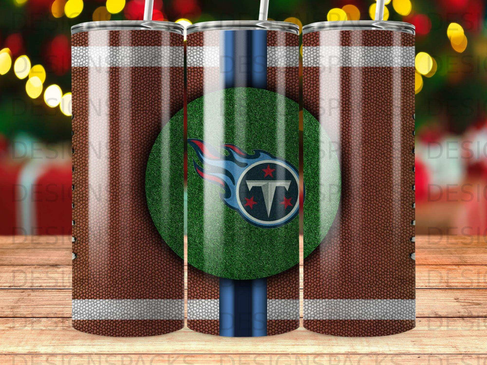 Titans Football Grass Blue Stripe Tumbler product type