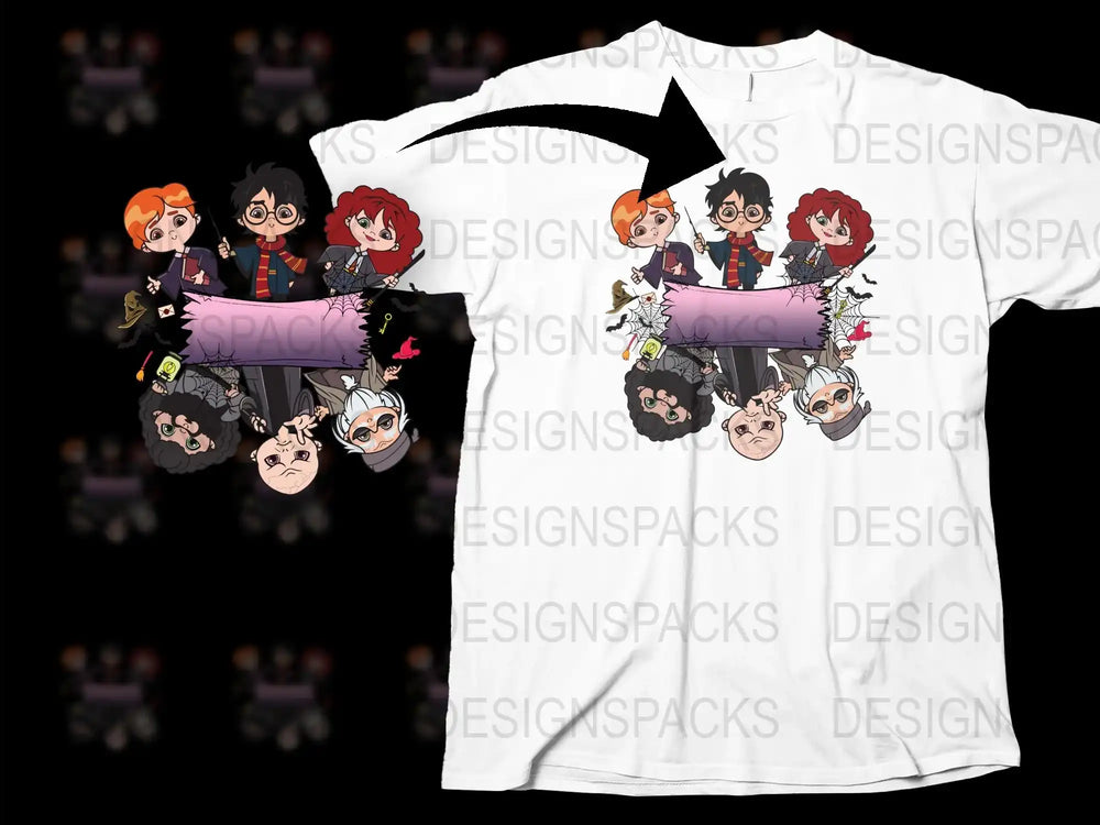 Anime Inspired Graphic T-Shirt, Cartoon Characters Print, Casual Cotton Tee, Unisex Fashion Top, Gift for Anime Fans