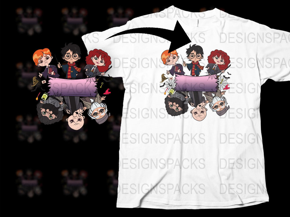 Anime Inspired Graphic T-Shirt, Cartoon Characters Print, Casual Cotton Tee, Unisex Fashion Top, Gift for Anime Fans