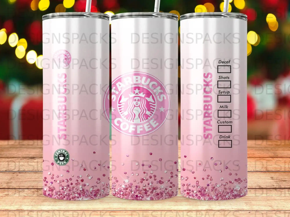 Starbucks Pink Glitter Coffee Central Perk Tumbler product type