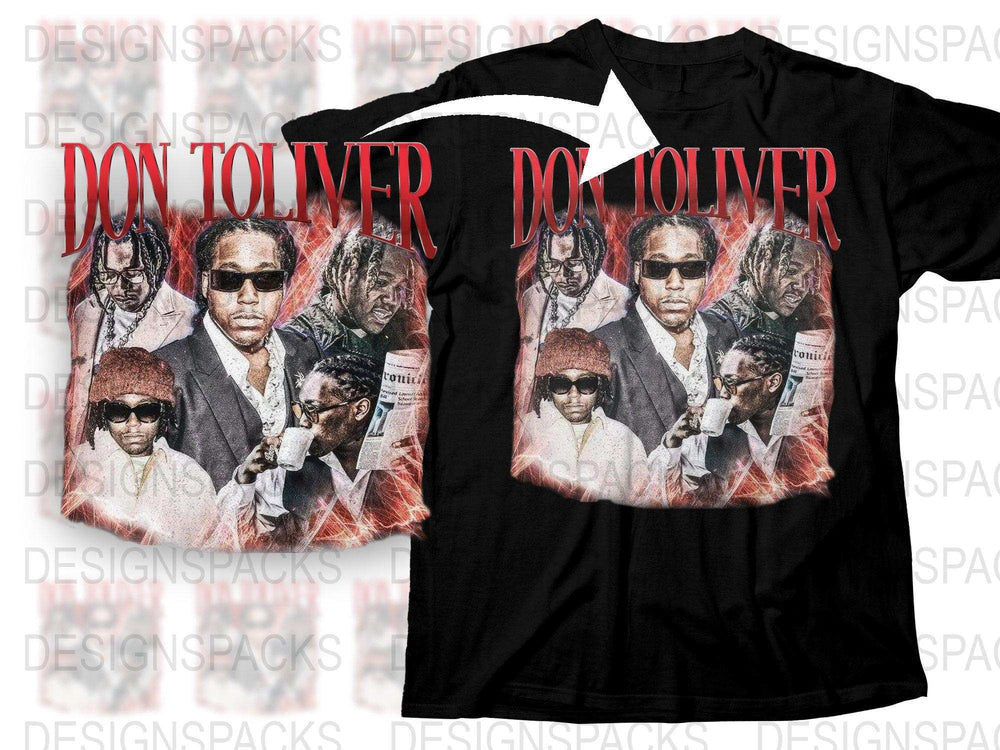 Don Toliver Graphic T-Shirt, Hip Hop Music Artist Inspired Tee, Men's Black Concert Shirt, Urban Fashion Top, Collector's Item
