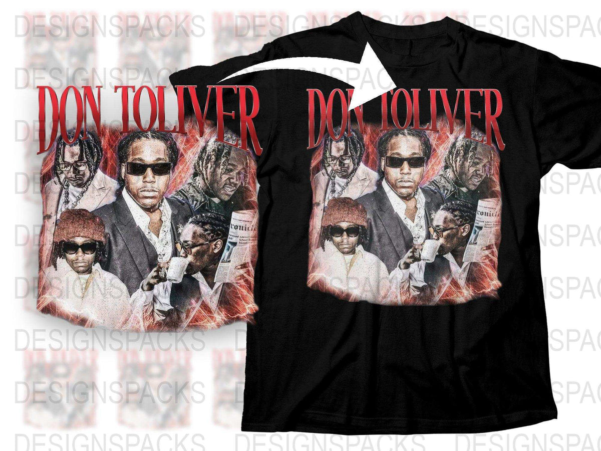 Don Toliver Graphic T-Shirt, Hip Hop Music Artist Inspired Tee, Men's Black Concert Shirt, Urban Fashion Top, Collector's Item