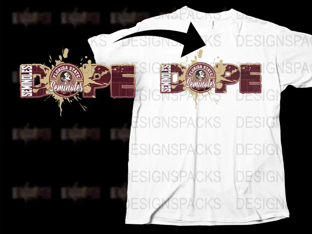 Vintage Seminoles T-Shirt, Classic Hope Graphic Tee, College Sports Fan Apparel, Retro Style White Shirt